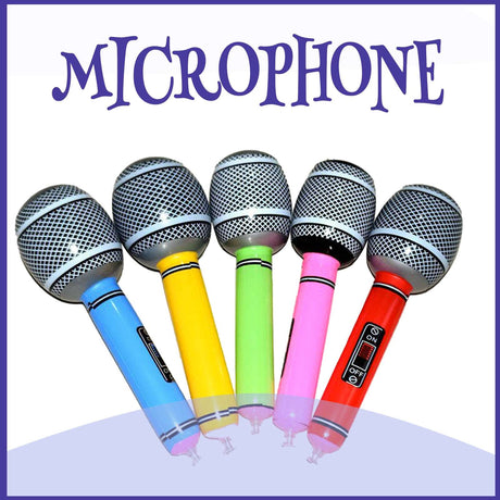 MWE Party Inflatable Musical Instrument Toys PVC Inflatable Microphone Balloons